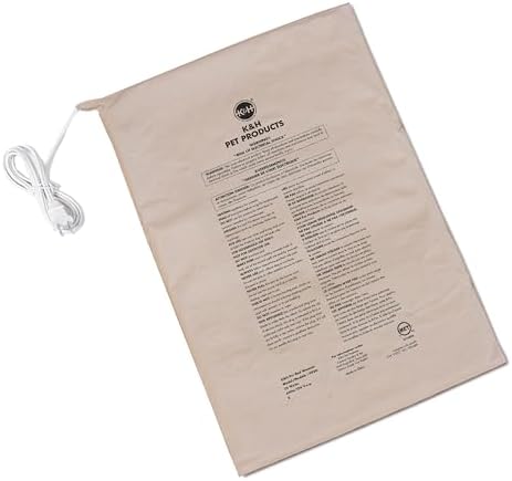K&H Pet Bed Warmer, Safety Listed, Dog Heating Pad, XL 25.5x15.75in Tan by KHPetProducts