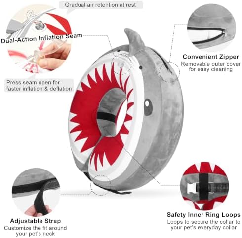BEAUTYZOO Dog Cone Collar Alternative After Surgery,Pet Neck Donut E-Collar - Image 4