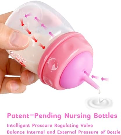 Pet Feeding Bottle and Syringes,60ml Nursing Bottle, 3 Sizes Nipples with Ventilation Valve Resistant Tearing Perfect for Puppies, Kittens, Small Wildlife (Pink) - Image 4