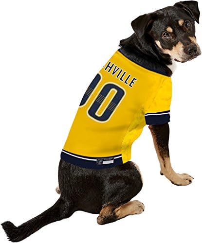 Pets First NHL Nashville Predators Jersey for Dogs & Cats, Large. - Let Your Pet Be A Real NHL Fan! - Image 5