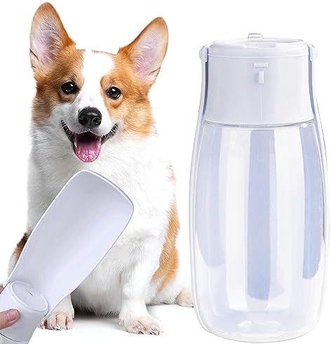 Foldable Dog Water Bottle, Portable Water Dispenser for Dog, Cat, Rabbit, Puppy and Small Animals, Dishwasher Safe Pet Accessories for Walking, Hiking, Travel by AVELORA