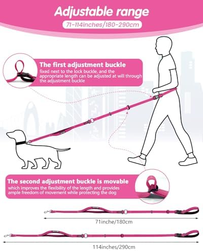 Hands Free Dog Leash, Multifunctional Crossbody Dog Leash - Image 2