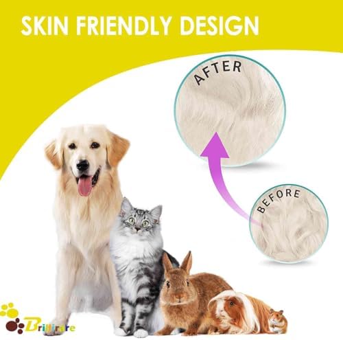 2 Pack Dog Grooming Bath Brush, Premium Soft Silicone Pet Brushes with Handle, Shampoo Soothing Comb for Wet Dry Long Short Haired Dogs & Cats Massaging, Deshedding Shower Scrubbing - Image 6