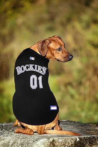 Official MLB Colorado Rockies Pet Jersey for Dogs & Cats, Size Small - Stylish Baseball Jersey for Your Furry Fan- Show Off Team Spirit with The Perfect Fan Apparel Gear for Pet, Dog & Cat - Image 2