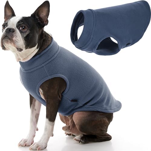 Gooby Stretch Fleece Vest Dog Sweater, Indigo Blue, X-Large by Gooby