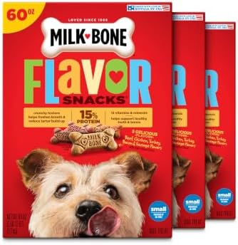 Milk-Bone Flavor Snacks Small Dog Biscuits, 60 oz Boxes by Milk-BoneDogTreats