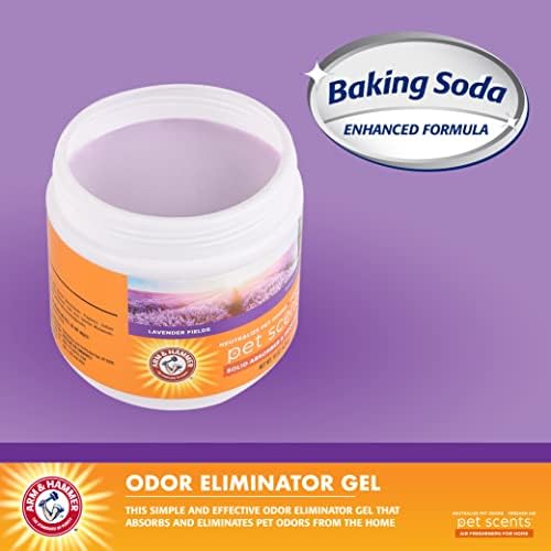 Arm & Hammer For Pets Scents Solid Gel Deodorizer in Lavender Fields Scent | Room Deodorizer for Homes with Pets, Odor Removing Gel for Pet Smells, 15 Ounces - 12 Pack - Image 2