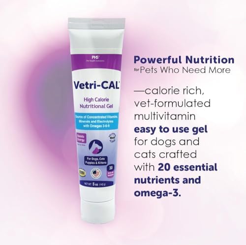 High Calorie Nutritional Gel for Dogs & Cats – Appetite Booster with Omega 3-6-9, Vitamins A-D-E-B – Recovery & Energy Support – Tasty Malt Flavor – 5 oz Tube (3-Pack) - Image 4