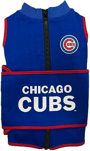 MLB Chicago Cubs Dog Anxiety Shirt Calming Soothing Vest, for Dogs & Cats with Anxiety, Fears, Fireworks, Loud Noises, Dark, Lonely Keeps Dogs Calm and Feeling Safe, Relaxing Jacket, Medium - Image 2