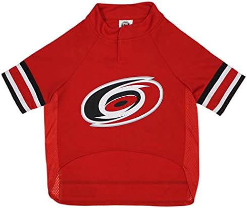 Pets First NHL Carolina Hurricanes Jersey for Dogs & Cats, X-Large. - Let Your Pet Be A Real NHL Fan! by PETSFIRST