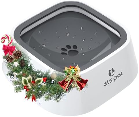 ELS PET Travel Bowl 35oz 1L No Spill Dog Cat Bowl Anti Slip Water Dispenser by ELSPET