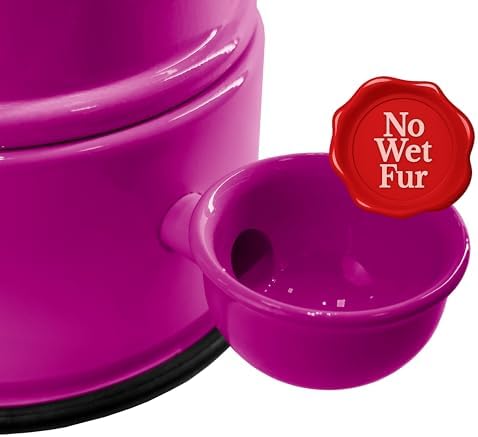 Pet Water Dispenser for Dogs and Cats, 47.3 oz – Gravity-Fed Aluminum Water Bowl, Prevents Wet Fur, Provides Continuous Fresh Water, Electrostatic Coated Finish, Vida Mansa (Violet) - Image 3