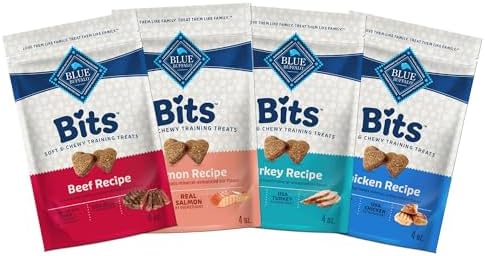 Blue Buffalo Bits Variety Pack Training Treats, 4 oz, 4 ct by BlueBuffaloCompanyLtd