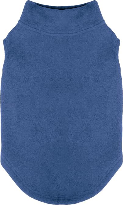 Gooby Stretch Fleece Vest Dog Sweater, Steel Blue, Medium - Image 3