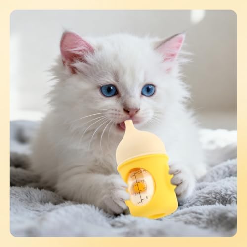 20ml Pet Feeder Bottle Puppy Bottles for Nursing Animal Feeding Bottles Kitten Bottle for Nursing Dog Cat Milk Feeding Bottl e (Color:Yellow) - Image 6