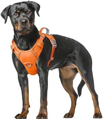 BARKBAY Dog Harness for Large Dogs No Pull Dog Vest ID Tag Pocket by BARKBAY