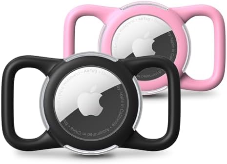 Waterproof AirTag Holder for Dog Collar, Soft Slide-On Dog AirTag Holder by WhoseID