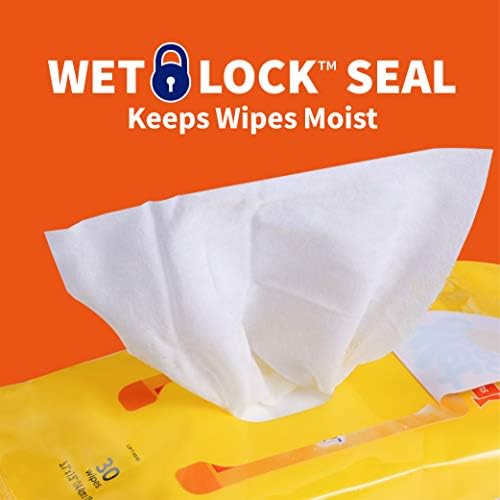 Wet Ones Dog Wipes, Pack of 2, 30 Count Total | Paw & Tushie | Tropical Splash Scent | Wet Lock Seal Pouch | With Chamomile - Image 3