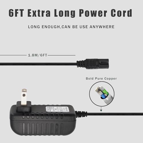 2V Charger Replacement for Wahl Shaver Shaper 8061, 8163, 8786-1001, 7367, 7029, 7060, 7035, 7339, 4000, 7063-017, ‎7065-017, WAKH4, 7064-017, 7061-917, 5-Star Series Trimmer Clipper Power Adapter - Image 4