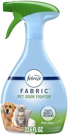Febreze Fabric Spray Air Freshener, Odor-Fighting Fabric Refresher, Sneaker Balls Alternative, Couch Cleaner, Linen Spray, Multi-Use, Pet Odor Fighter Scent, 23.6 fl oz by Febreze