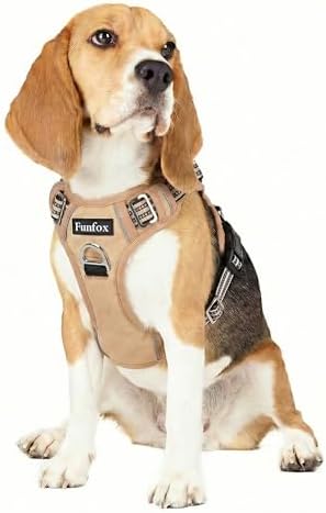 Funfox Dog Harness Medium Sized Dog, No Pull Pet Vest with Front Clip by MyFUNFOX