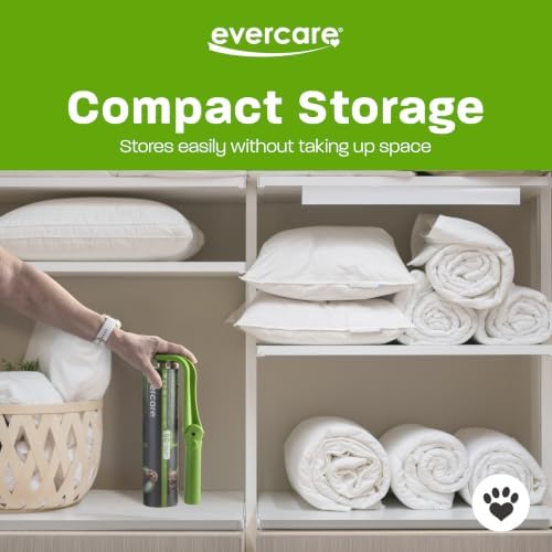 Evercare Ultra Sticky Pet Mega Lint Roller Value Pack, Manual Clothes & Furniture Cleaner with Handle and 2 Refills, 50 Sheets Each - Image 4