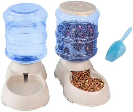 Automatic Cat & Dog Feeder and Water Dispenser Set with Scoop by ItoRocky