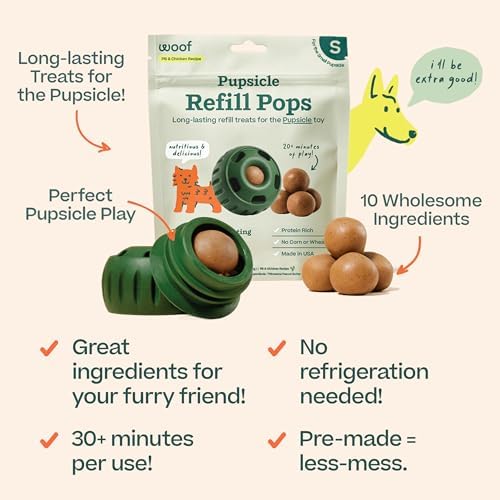 WOOF Pupsicle Chicken Refill Pops Dog Treats, Small, 10 Count, 3 Pack - Image 3