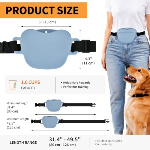 Silicone Dog Treat Pouch with Training Clicker - Image 3