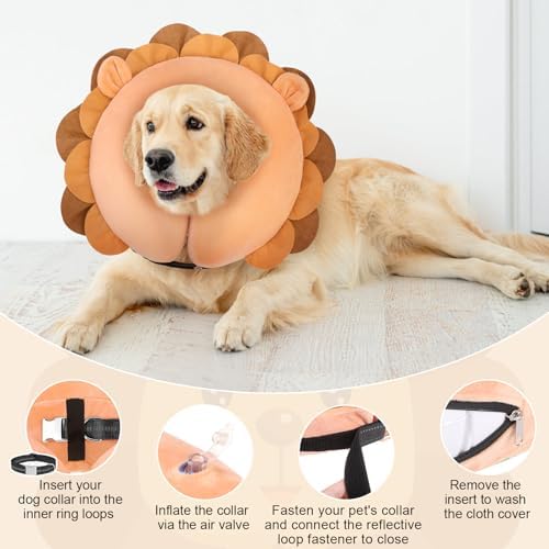 BEAUTYZOO Dog Cone Collar Alternative After Surgery,Pet Neck Donut E‑Collar - Image 3