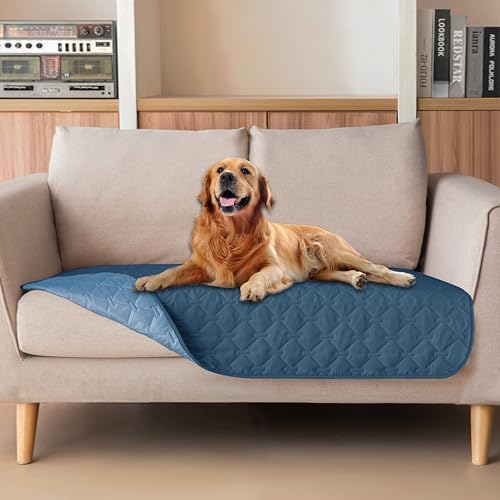 gogobunny Waterproof Loveseat Cover, Reversible Dog Cat Blanket for Couch by gogobunny