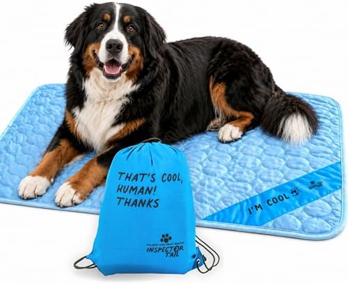INSPECTOR TAIL Dog Cooling Mat, Indoor & Outdoor, XL Self Cooling Pad by InspectorTail