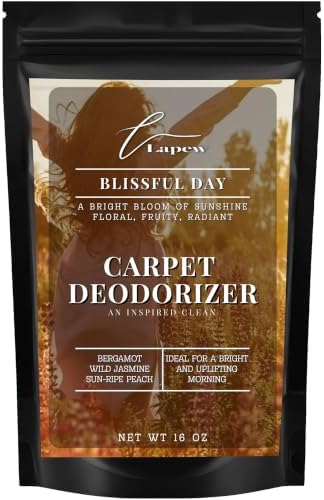 Lapew Blissful Day Carpet Deodorizer Powder - Pet Safe Freshener for Vacuuming | Scented Odor Eliminator for Home | 16 oz by Lapew