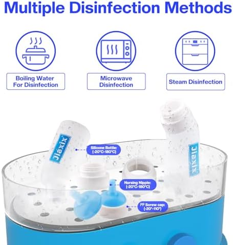 3 Pack Kitten Silicone Nursing Bottle,Silicone Feeding Nipple, Reusable Newborn Kitten Supplies, Suitable for Feeding, Puppy, Rabbit, Hamster (Blue, Large) - Image 5