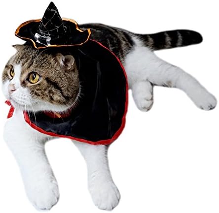 Pet Halloween Cloak Cosplay Vampire Cloak for Cats and Small Dogs, Pet Halloween Costume Clothes Suit - Image 5