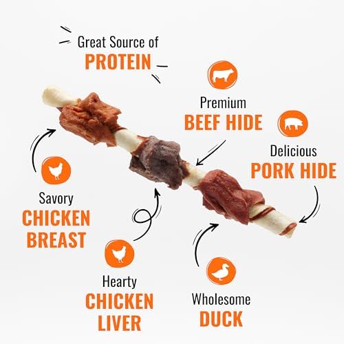 Good N Fun Kabobs Long-Lasting Dog Treat with Real Protein, 48 oz (4 Pk) - Image 4