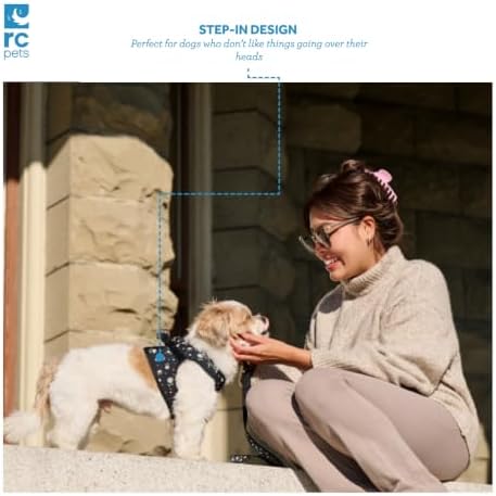RC Pet Products Step in Cirque Soft Walking Dog Harness, XX-Small, Black - Image 5