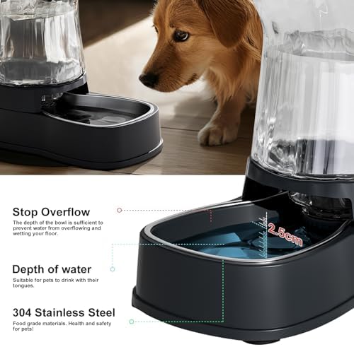 Automatic Dog Water Dispenser, Stainless Steel Bowls Feeder, 100% BPA-Free - Image 4
