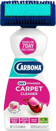 Carbona OxyPowered Carpet & Pet Pack: Stain & Odor Remover 13.5oz & Foam Cleaner with Brush 13.5oz – Removes Pet Stains from Carpets & Upholstery, 2-Piece Set (Variety Pack) - Image 2