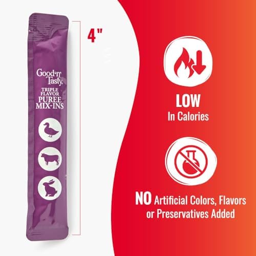 Good 'n' Tasty Puree Mix-Ins Dog Food Topper & Treat, Variety Pack, 32 Ct - Image 5