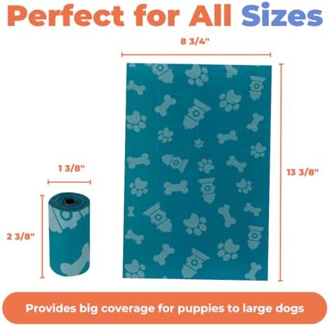Best Pet Supplies Poop Bags for Dogs - Turquoise, 150 Count - Image 5
