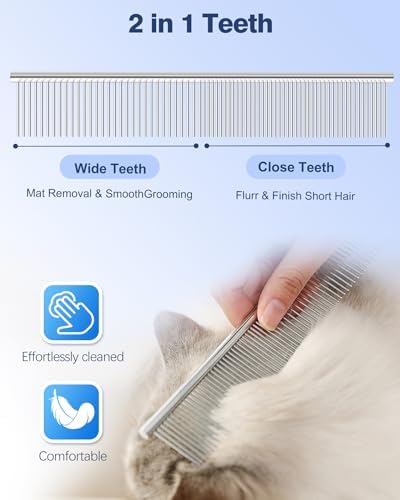 6-in-1 Dog Grooming Scissors - Professional Stainless Steel Hair Cutting Kit with Safety Rounded Tips, Ergonomic Soft-Grip Handles for Small & Large Dogs, Cats - Image 6
