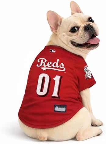 Official MLB Cincinnati Reds Pet Jersey for Dogs & Cats, Size Small - Stylish Baseball Jersey for Your Furry Fan- Show Off Team Spirit with The Perfect Fan Apparel Gear for Pet, Dog & Cat - Image 3