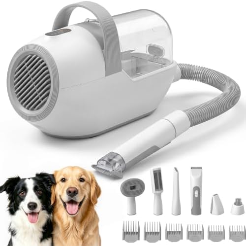 Dog Grooming Vacuum, 6-in-1 Pet Grooming Kit with Nail Grinder by Unknown