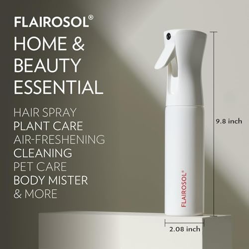 FLAIROSOL Original Continuous Mister Spray Bottle, 10.1oz, White/Coral - Image 5