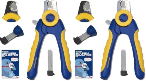 PETHROOM Professional Dog Nail Clipper with Safety Guard, Avoid Overcutting (Pack of 2) by PETHROOM