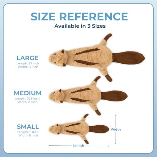 Best Pet Supplies 2-in-1 Stuffless Squeaky Dog Toy - Monkey&Squirrel, Small - Image 5