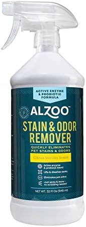 ALZOO Pet Stain & Odor Remover, Citrus Vanilla, 32 oz by ALZOO