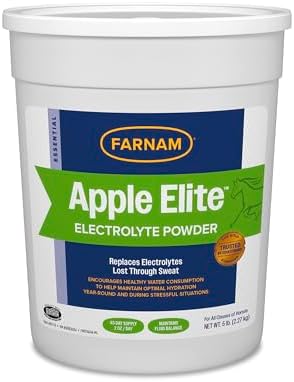 Farnam Apple Elite Horse Electrolytes Powder Supplement, 40 Day Supply by Farnam