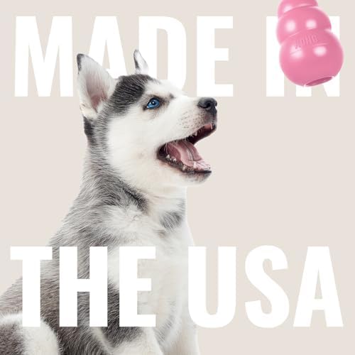 KONG Puppy - Natural Teething Rubber Chew Toy for Dogs - Stuffable Dog Toy for Extended Playtime - Chew & Fetch Toy for Puppies - for XS Puppies - Pink (Pack of 3) - Image 7
